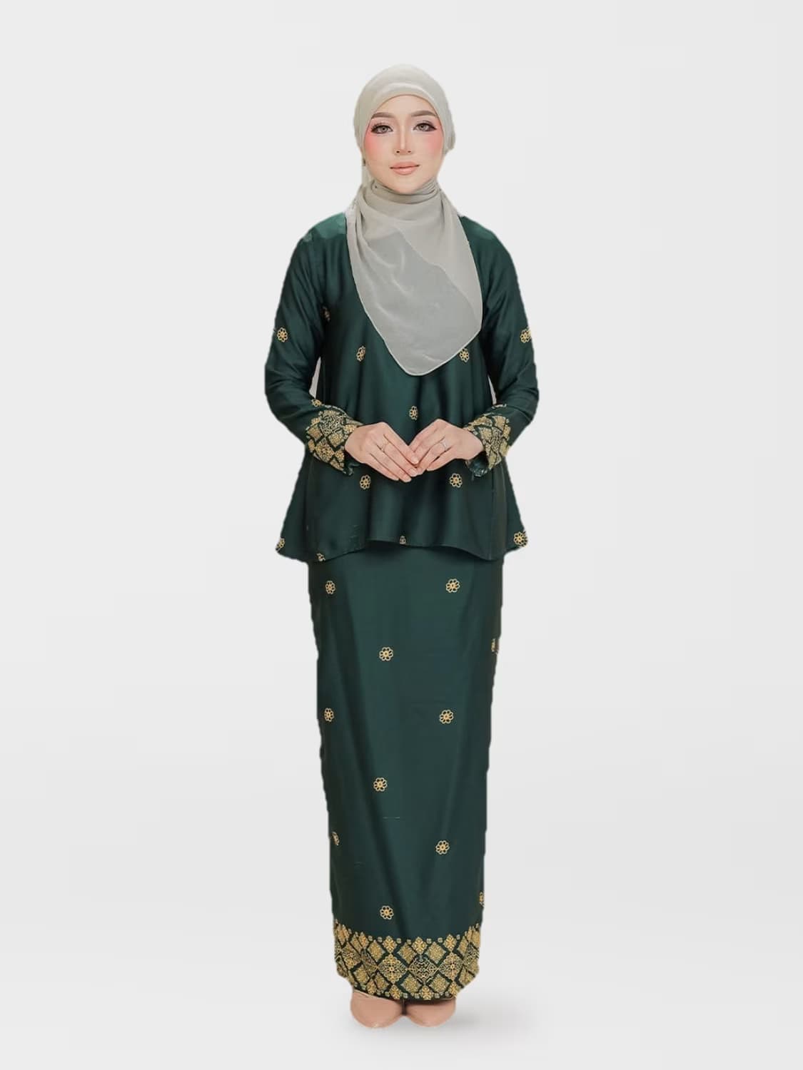 Kurung Nilam in Emerald