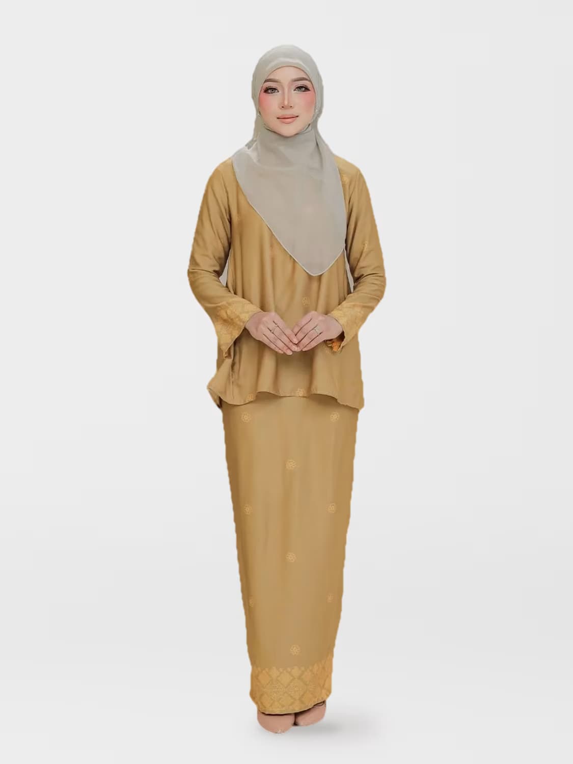 Kurung Nilam in Yellow