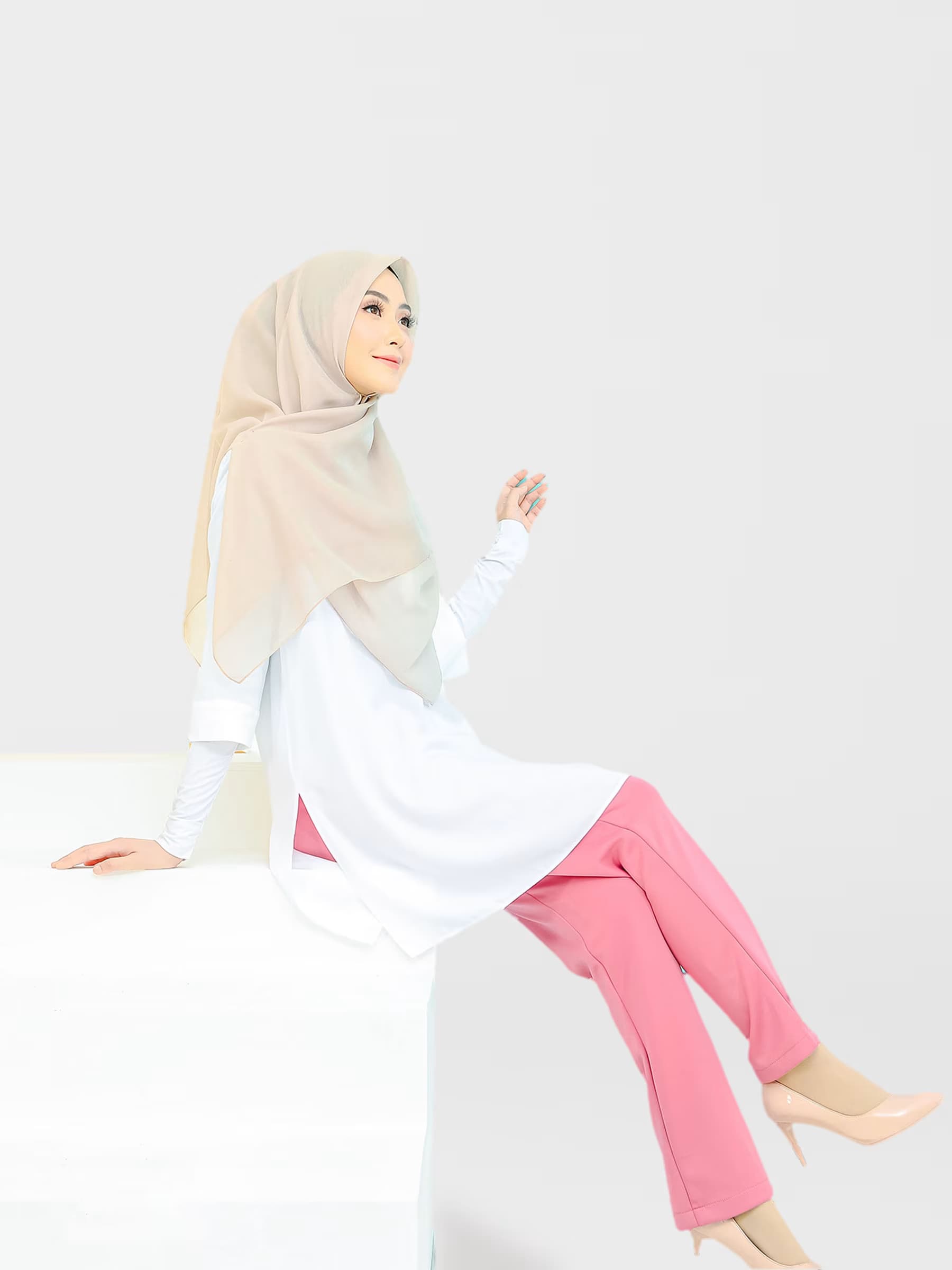 Chloe Premium Ironless Palazzo — Lovely Pink