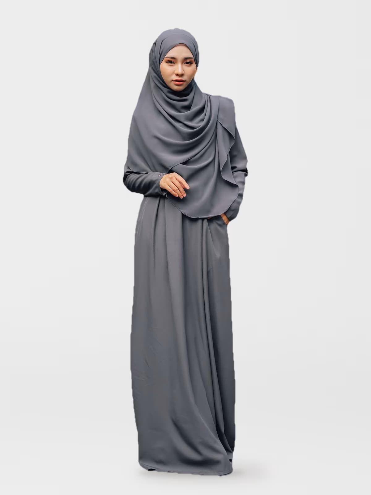 Sandra Dress — Steel Grey