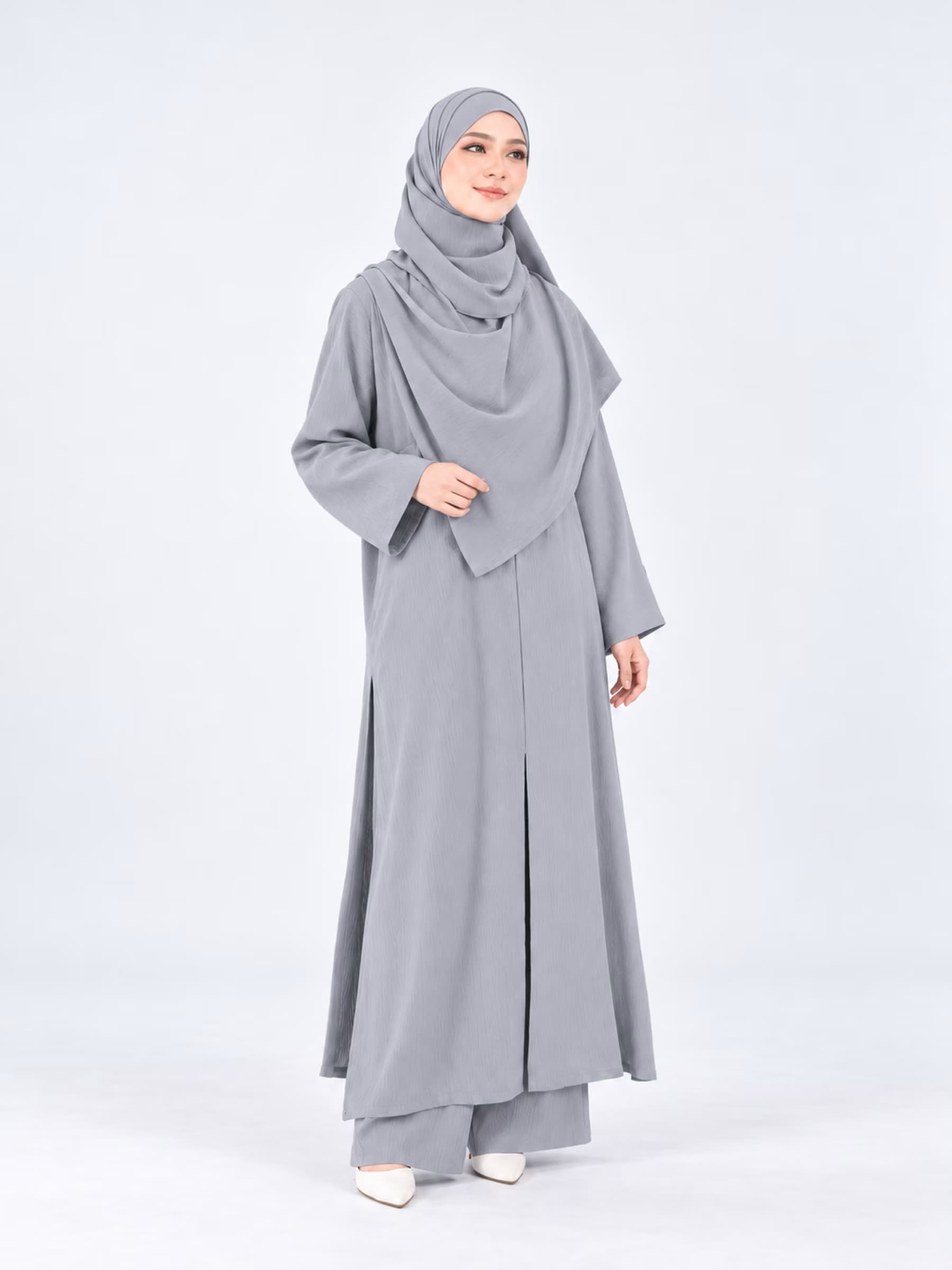 Arafa™ Ironless Suit in Light Grey
