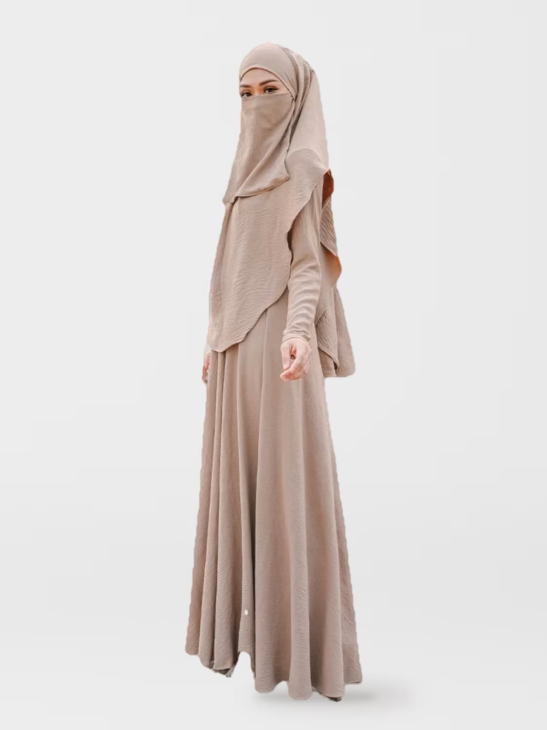Zinnirah™ Ironless Dress in Coffee