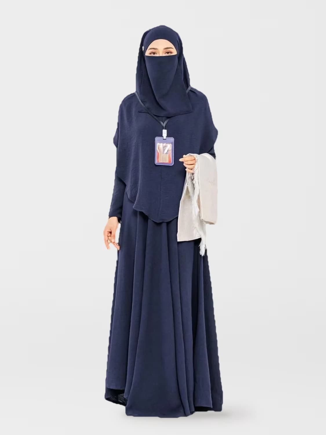 Zinnirah™ Ironless Dress in Dark Blue