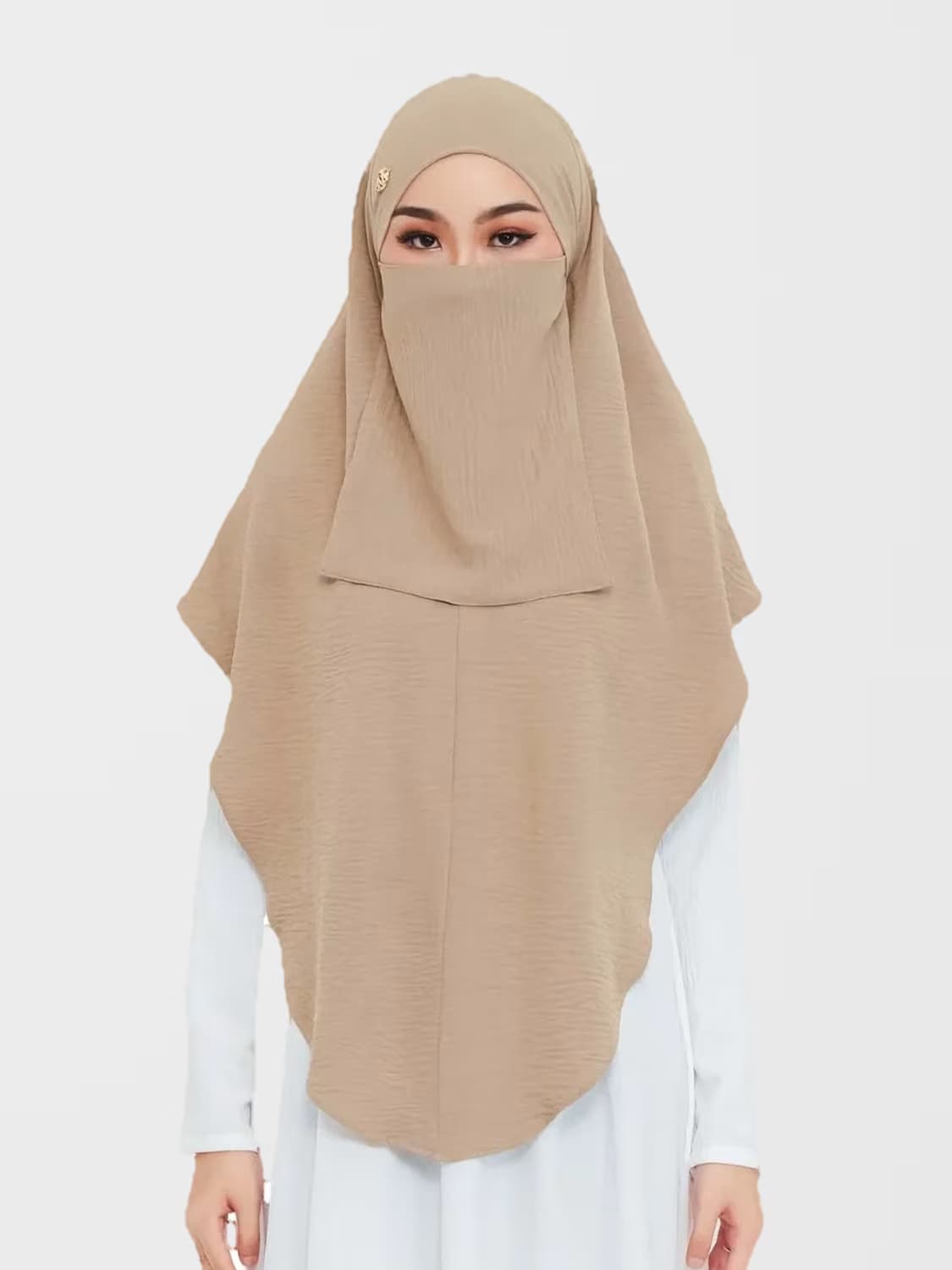 Khimar Zinnirah™ in Dark Coffee