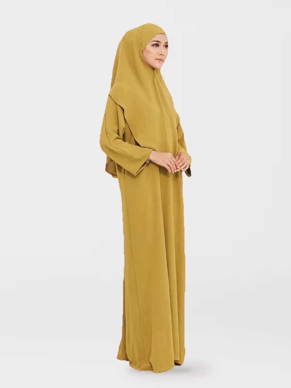 Hejrah™ Ironless Jubah Khimar in Golden